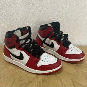 COPY - Air Jordan I 1 1.5 Retro High 2015 The Return Chicago BG GS 768862-601 s…